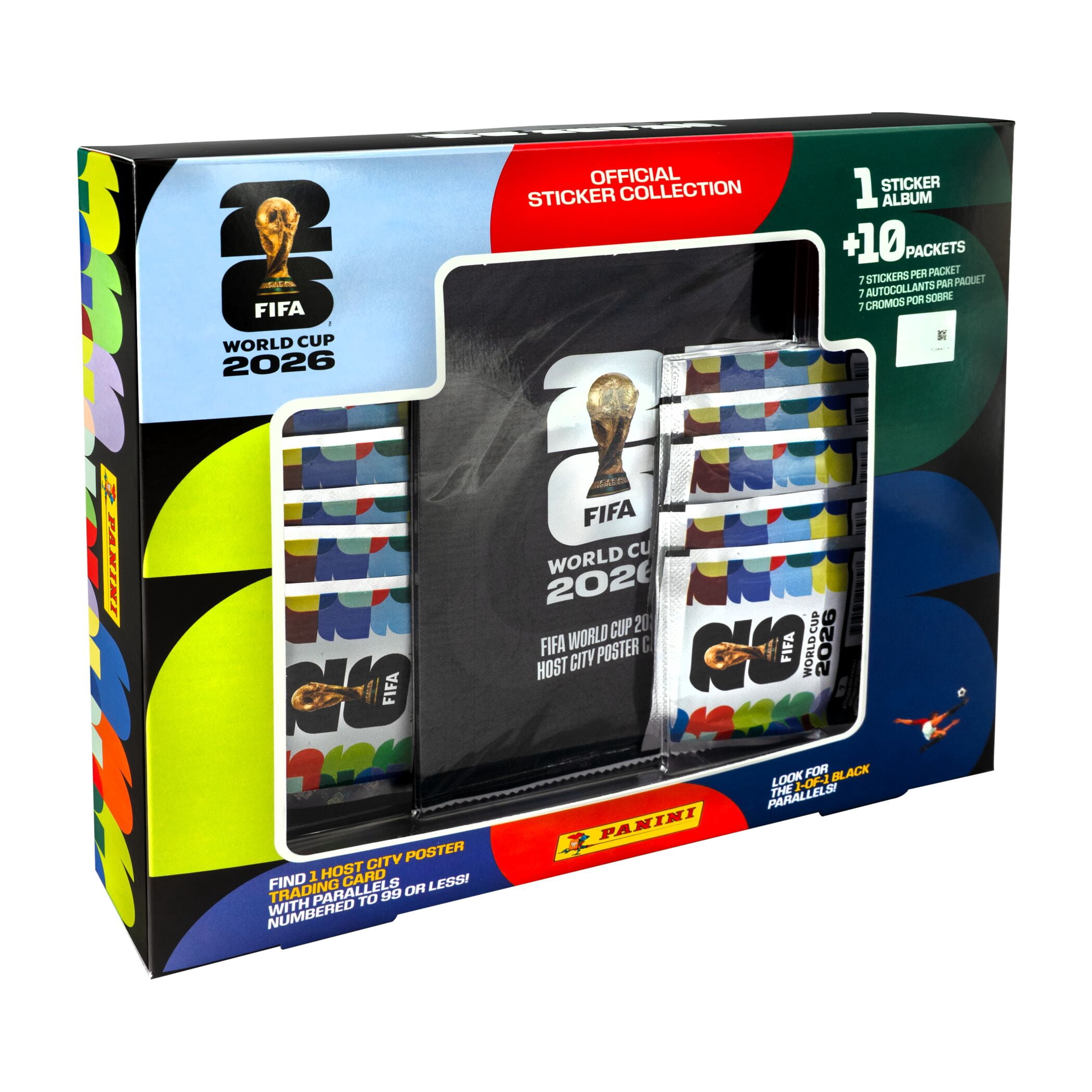 26 Panini FIFA Word Cup Soccer Trading Cards Official Sticker Collection Box