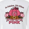 thumbnail image 4 of Inktastic In October We Wear Pink with Ribbon and Pink Pumpkins Long Sleeve T-Shirt, 4 of 5