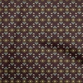 thumbnail image 1 of oneOone Cotton Poplin Chocolate Brown Fabric Geometric Craft Projects Decor Fabric Printed By The Yard 56 Inch Wide, 1 of 4