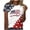 2-Red, variant on Lorytime Womens Graphic T Shirts Fourth of July Outfits Stars and Stripes Outfits Lorytime Patriotic Graphic Wear