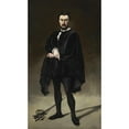 thumbnail image 2 of Édouard Manet 10x14 Black Ornate Wood Framed Double Matted Museum Art Print Titled: The Tragic Actor (Rouviere as Hamlet) (1866), 2 of 5