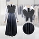 thumbnail image 5 of Traje de cosplay de miércoles con abrigo, corbata, ropa de juego de rol para niñas (120), 5 of 7