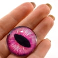 thumbnail image 2 of Hot Pink Dragon or Cat Glass Eyes, 2 of 8