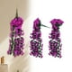 thumbnail image 5 of Artificial Violet Rattan Hanging Orchid Basket | Silk Simulation Flower Vine | Lifelike Wall Décor for Living Room Balcony Home | 90 cm Long | 2-5 cm Flowers | 1 Piece, 5 of 7