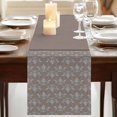 thumbnail image 3 of Table Runners 108 Inches Long Dress Scarves, Boho Brown Flower Farmhouse Coffee/Dining/Kitchen Table Runner for Living Room, Abstract Bohemia Pesley Floral 13x108 Inch, 3 of 9