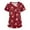 WineG_07#828A, variant on Garbnen Scrub Tops Christmas Nurse Women Funny Xmas Printed V Neck Short Sleeve Fall Womens Scrub Tops Printed Nurse Uniforms with Pocket S-5XL