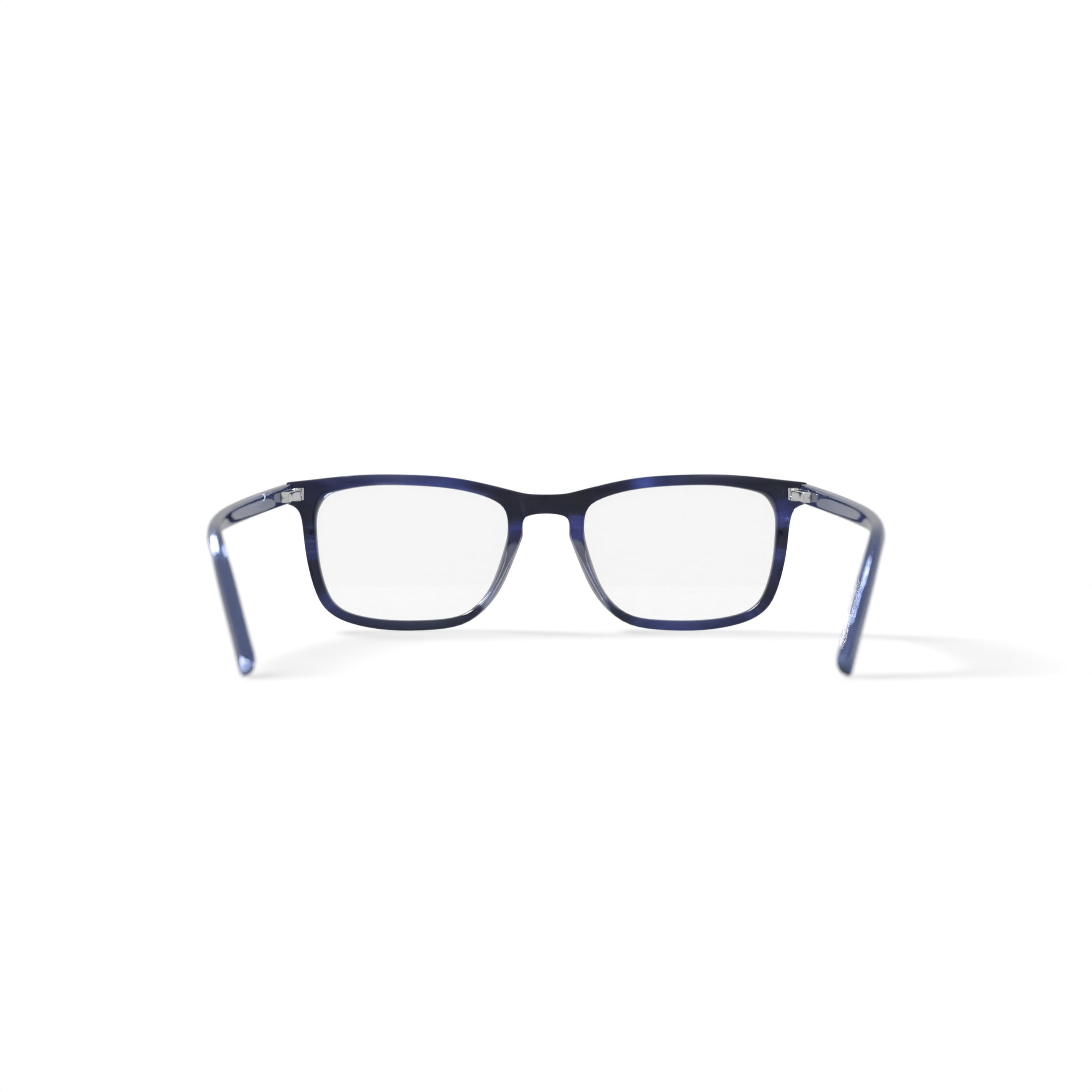 Walmart Men's MV013 Matt Square Prescription Eyeglasses with Case, Blue