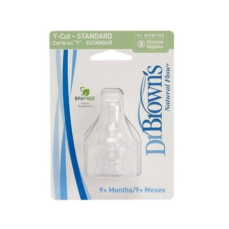 nipples bottle cut y baby Nipples Flow Standard Y Brown's 2 Dr. Natural (Pack of Cut