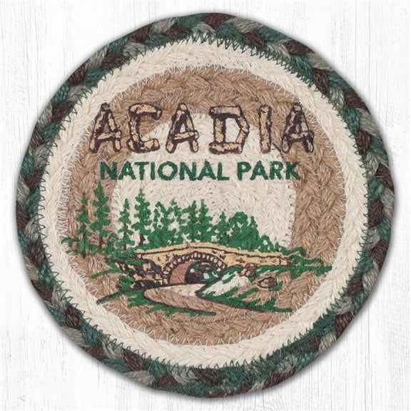Capitol Importing 79-377AB 7 x 7 in. LC-377 Acadia Bridge Round Large Coaster
