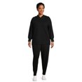 thumbnail image 2 of Terra & Sky Women's Plus Size Raglan Hoodie Sweater, 2 of 5