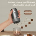 thumbnail image 4 of Electric Coffee Machine Portable One-button Start Automatic Power Off Rechargeable Small Coffee Bean Grinder New, 4 of 6