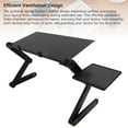 thumbnail image 4 of Support d'Ordinateur Portable Portable Réglable, Base Rotative à 360° Ergonomique Pliable avec Plaque Souris, Design Creux, Stabilité Améliorée, Pliable, pour Bureau, Support d'Ordinateur Pivotant, 4 of 7