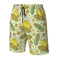 thumbnail image 4 of Logiee Corn And Corn Oil Print Mens Swim Trunks Quick Dry Board Shorts,Breathable Hawaii Beach Shorts Swimwear Bathing Suits-XX-Large, 4 of 6