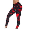 thumbnail image 6 of CHUMUD Meaningful Gifts for Her Womens Yoga Pants High Waisted Modern Tight Fitting Bag Hip Casual Trousers Workout Heart Leggings Running Fitness Romantic Valentine's Day, 6 of 8