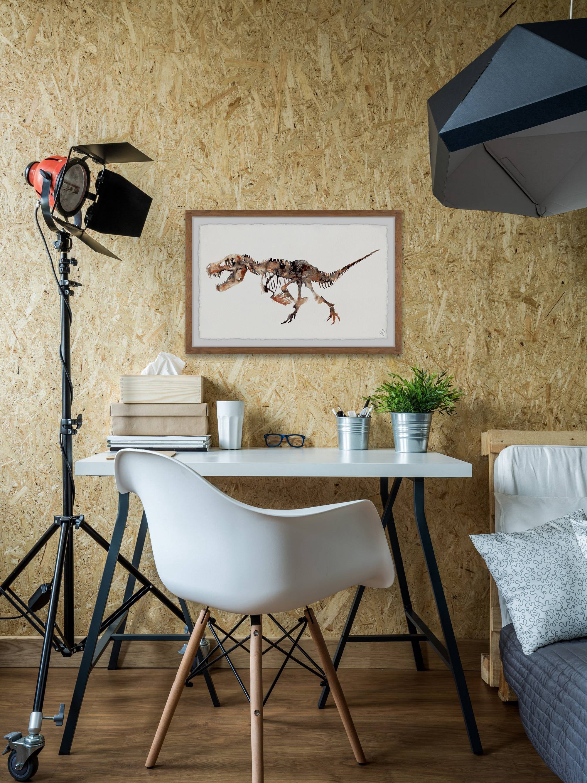 Marmont Hill Big T-Rex Skeleton Framed Wall Art