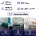 thumbnail image 6 of Proheal Low Air Loss Alternating Pressure Air Mattress with 3" Foam Base, Raised Rails & Silent Pump - Stages I-III - 36 x 80 x 8/11", 6 of 6