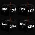 thumbnail image 7 of Joernso 5 Sheets 2/3/4-Inch Reflective Mailbox Number Sticker 0 to 9 Waterproof Die-cut Self Adhesive Vinyl Modern House Number Decal Window Door Decoration, 7 of 7