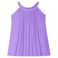 thumbnail image 6 of Dress for Girls Big Grils Beach Dress Spaghetti Strap Sleeveless Casual Sundress Bikinis Beachwear Cover ups Travel Vacation Loose Flowy Short Summer Dresses New Purples 7T, 6 of 8