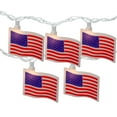 thumbnail image 3 of Northlight American Flag Indoor Outdoor Patriotic Patio Light Set - 7.5' White Wire - 10ct, 3 of 9