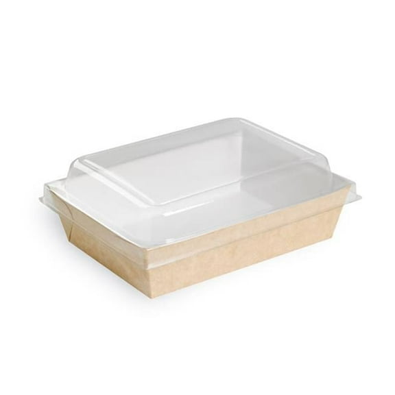 Packnwood 210PAN850 28 oz Brown Paper Salad Box - 9 x 6.5 x 1.5 in.