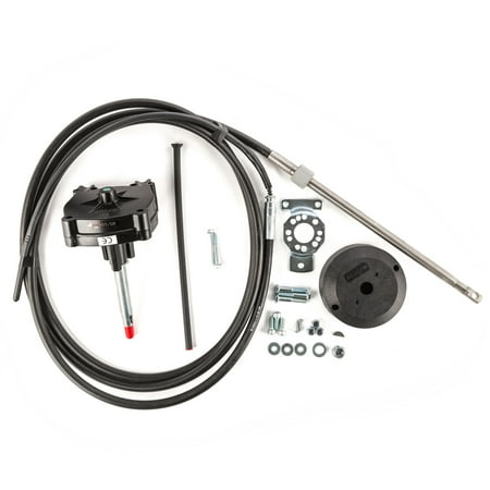 Helm Kit - Kimpex Easy Connect Rotary Steering System w/Single Helm 14in Cable & Bezel Kit #748787