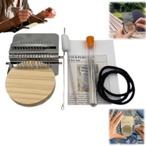 Knit Patch Kit Darning Loom,Knitpatch Loom,Mini Portable Patch Darning Loom Kit,for Mending Jeans Socks Clothes Loom Machine Makes Beautiful Stitching DIY Weaving Arts(12 Needles)