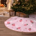 thumbnail image 5 of Sikiie Floral Strawberr Nativity Christmas Tree Skirt, Jesus Christian Winter Holiday Tree Mat Decoration(30-48IN)48", 5 of 6