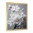 thumbnail image 5 of Designart "White Apple Blossom Minimalism III" Apple Blossom Picture Framed Wall Art Living Room, 5 of 5