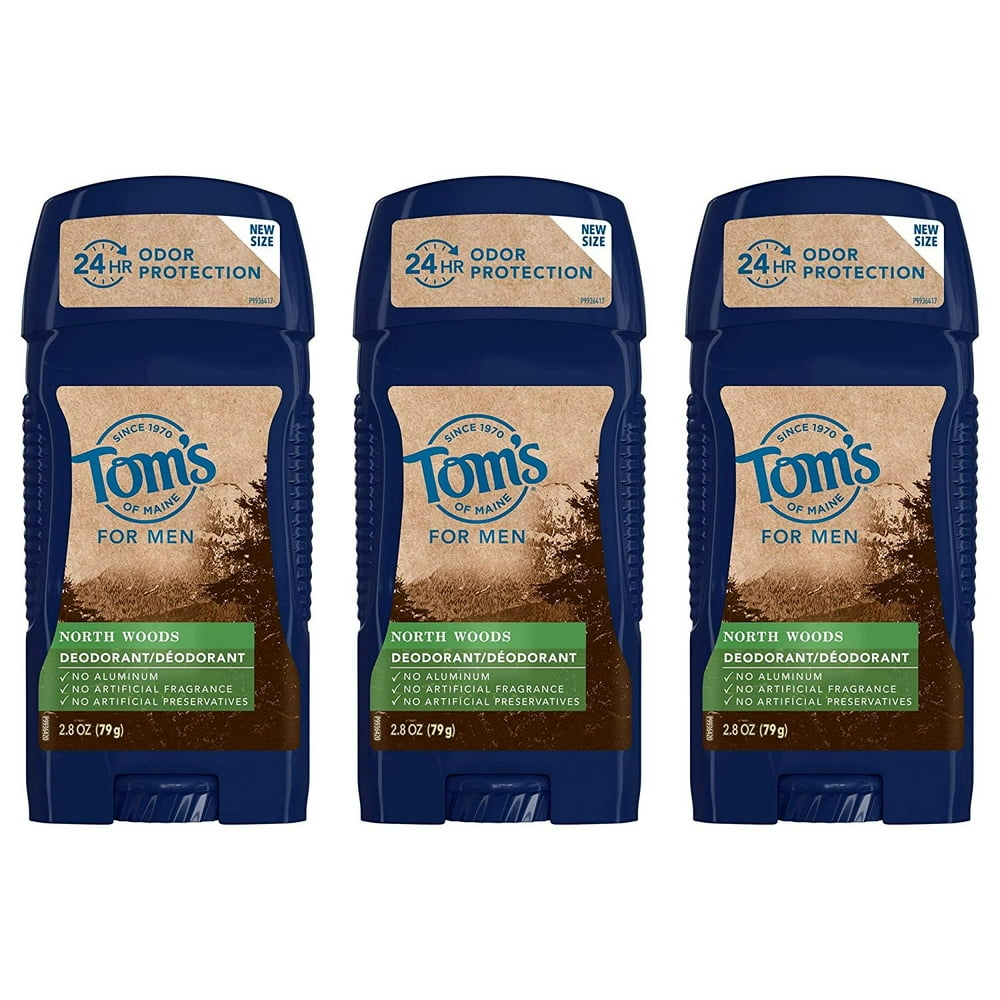 Tom's of Maine Men's Long Lasting Wide Stick Deodorant, Deodorant for