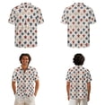 thumbnail image 2 of Xixirimido Patriotic Stars Print Matching Couple Outfits His and Hers Set Men's Button Down Shirt & Women's Sleeveless Midi Dress Summer Casual Beach Vacation Clothes, 3XL, 2 of 7