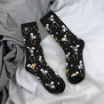 thumbnail image 5 of Logiee Playing Music Skeletons Print Adult Socks for Men & Women,Calf Socks, Ankle Socks,Boots Socks,Breathable Casual Sock,Unisex Crew Socks, 5 of 6