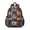 Basketball and Fire, variant on Basketball and Hoop Wooden Pattern Backpack for School, Cute School Bag with Adjustable Shoulder Straps and Padded Back, 13.4"x11"x4.7"
