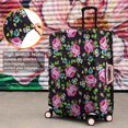 thumbnail image 4 of Pioneer Flower Floral Print Pattern Luggage Cover Fashion Suitcase Cover Baggage Covers Fit 25-28 Inch Luggage (Go Travel), 4 of 5