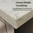thumbnail image 4 of Abbey 72 in W x 22 in D Grey Oak Double Bath Vanity and Carrara Marble Top, 4 of 6