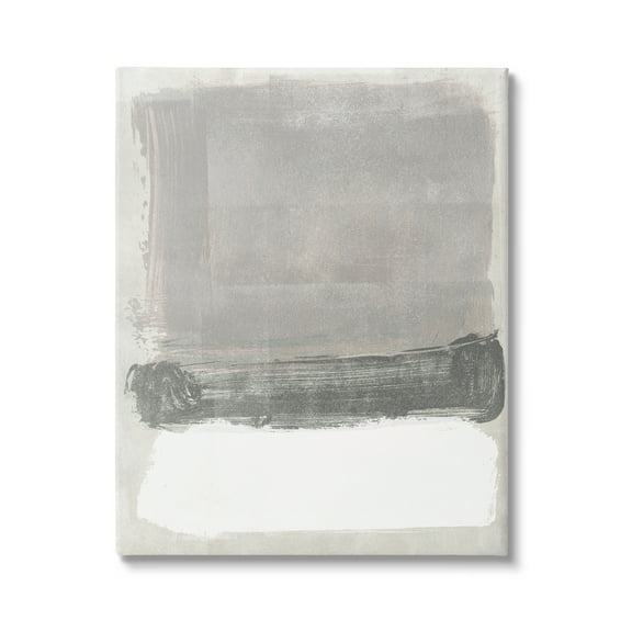 Stupell Industries Blocked Neutral Tones Abstract Brushstrokes Shapes Painting Gallery Wrapped Canvas Print Wall Art, Design by Jennifer Paxton Parker