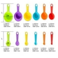 thumbnail image 5 of Darzheoy 12 Piece Measuring Cups and Spoons Set, Colored Kitchen Measure Tools, Durable Nesting Cups and Spoons for Dry and Liquid, Dishwasher Safe, 5 of 9
