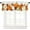 Color 1, variant on Harvest Pumpkin Curtains Valance for Bedroom Living Room, Thanksgiving Fall Maple Leaves Curtains & Drapes Rod Pocket Seasonal Autumn Valance for Kitchen Window Curtains Over Sink 54x18in