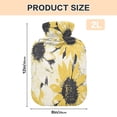 thumbnail image 3 of 2L Hot Water Bottle with Soft Velvet Cover PVC Hot Water Bag for Pain Relief Long-Lasting Warmth Yellow and White Sunflower, 3 of 8