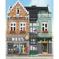 thumbnail image 2 of General Jim’s Toys & Bricks Modular Bike Shop Building Blocks Set, Street View, City Creator, 2 of 7