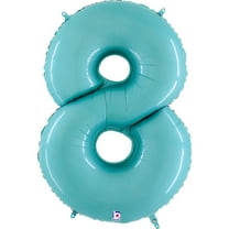 Pastel Blue Number 8 Balloon 40"