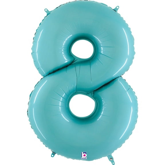 Pastel Blue Number 8 Balloon 40"