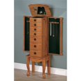 thumbnail image 3 of Coaster 6 Drawer Traditional Jewelry Armoire in Honey, 3 of 4