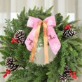 thumbnail image 6 of sruoe Christmas Tree Bow Decoration, Christmas Tree Topper, Velvet Bows for Christmas Tree, Gift Packag Bow Ribbon, Lightweight Hanging Christmas Bows for Home Front Door Party Decor, Pink, 6 of 6