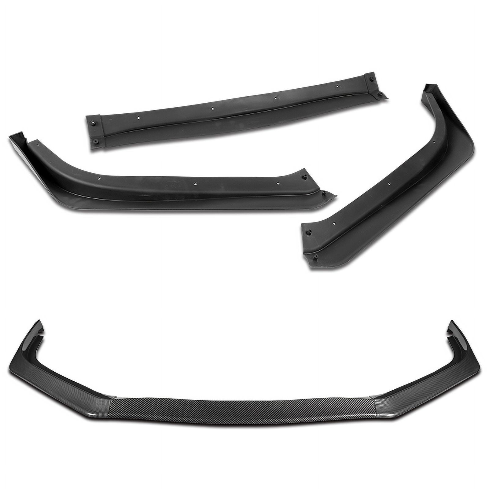 Stay Tuned Performance For 2013-2015 Honda Civic Sedan Carbon Look Aero-Style Front Bumper Body Kit Lip