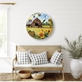 thumbnail image 4 of Eveokoki Rustic Rustic Barn Farmhouse Wooden Wall Clock - 10 Inch Silent Non-Ticking Decorative Clock for Kitchen, Living Room, Bedroom, Country Home Decor, 4 of 4