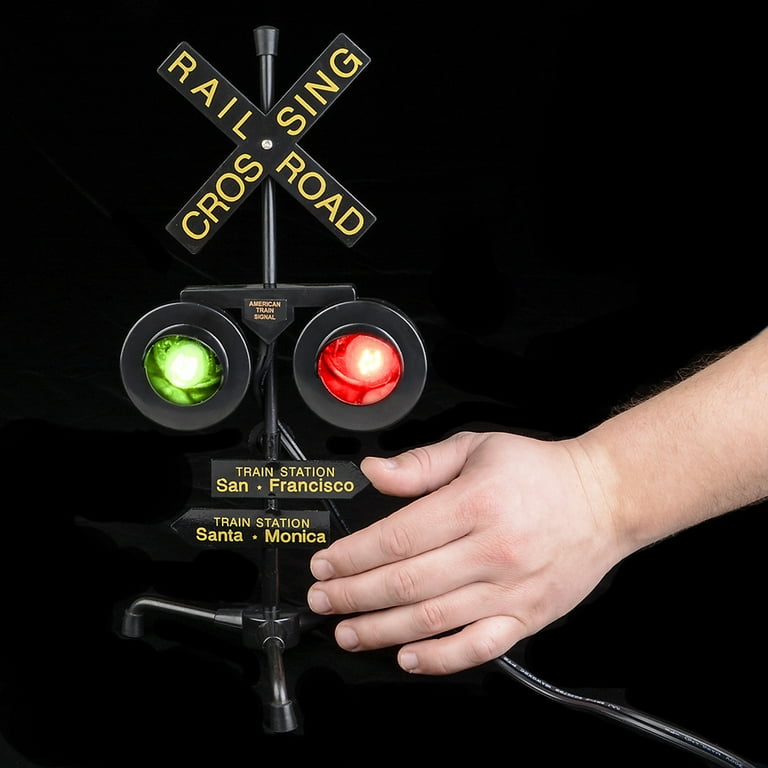 Rhode Island Novelty New Rail Road Crossing Light Train Accessory