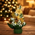 thumbnail image 2 of Mini Tabletop Christmas Tree, Artificial Christmas Trees with Pinecones Red Berries Xmas Tree for Home Office Fireplace Christmas Ornaments, 2 of 7