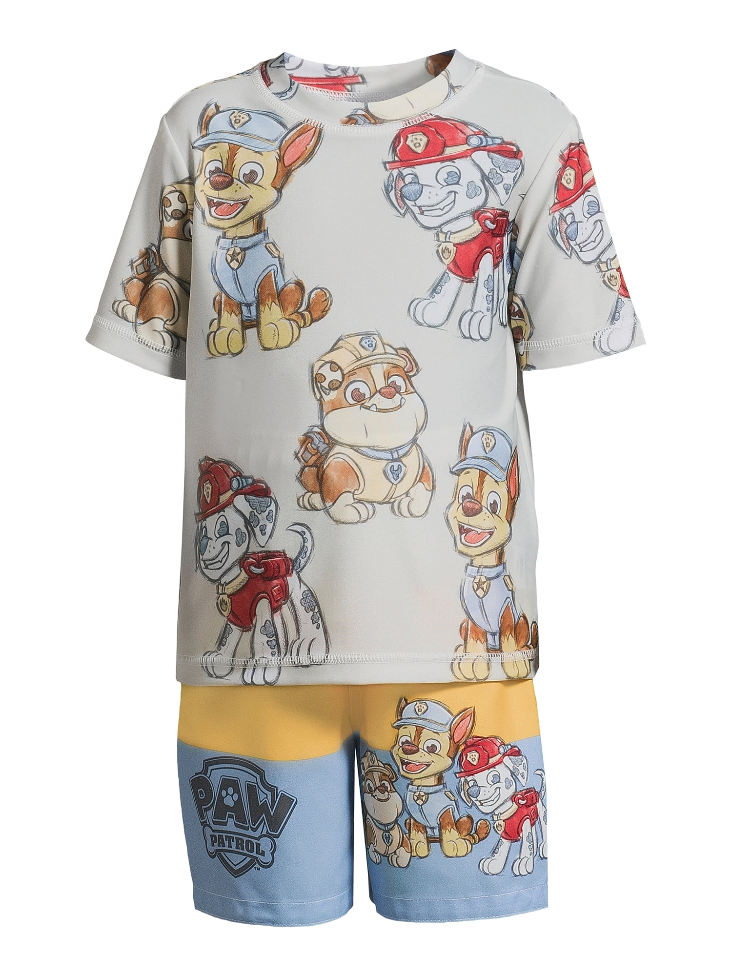 Character Toddler Boy Rash Guard and Swim Shorts Set, 2-Piece, Sizes 12M-5T