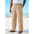 thumbnail image 3 of KingSize Men's Big & Tall Elastic Waist Gauze Cotton Pants, 3 of 4