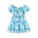 thumbnail image 1 of Vestido Disney Stitch con estampado de palmeras verdes para niñas de 12 a 13 años, 1 of 5